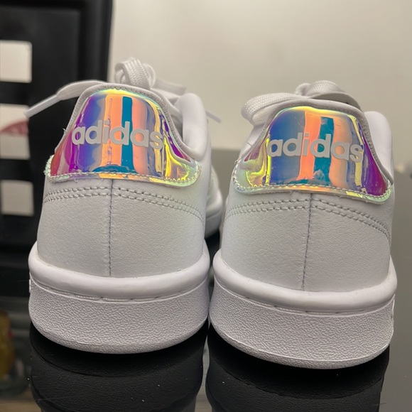 ADIDAS NEO WHITE FASHION RUNNING SNEAKERS WOMENS SIZE 7 - Picture 3 of 16